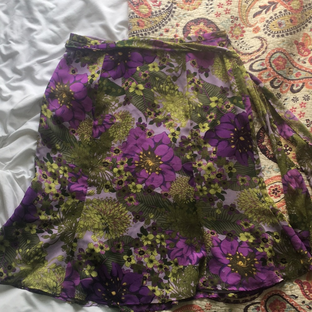 Seamstress Special: Floral High-waisted Midi Skirt